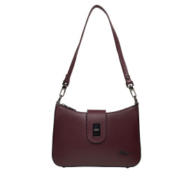Женская кожаная сумка KARYA бордовая 5085-243