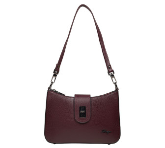 Женская кожаная сумка KARYA бордовая 5085-243