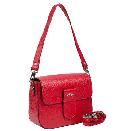 Женская кожаная сумка KARYA красная 5068-46 – Фото 2