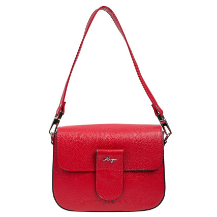 Женская кожаная сумка KARYA красная 5068-46 – Фото 1