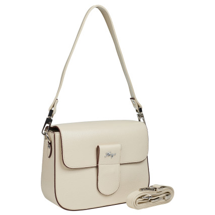 Женская кожаная сумка KARYA светло-бежевая 5068-013 – Фото 2