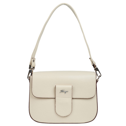 Женская кожаная сумка KARYA светло-бежевая 5068-013 – Фото 1