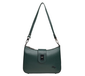 Женская кожаная сумка KARYA зеленая 5085-030
