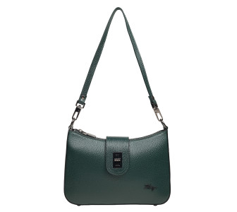 Женская кожаная сумка KARYA зеленая 5085-030