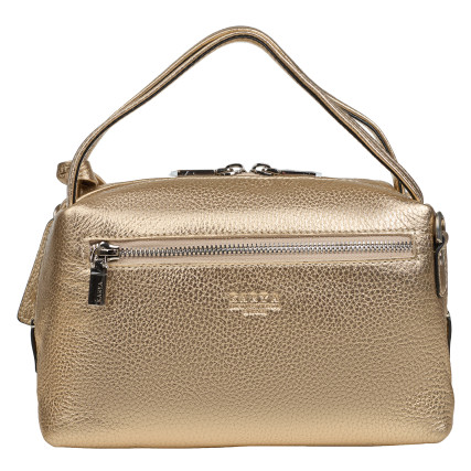 Женская кожаная сумка KARYA золотистая 2229-069 – Фото 2
