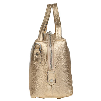 Женская кожаная сумка KARYA золотистая 2229-069 – Фото 3