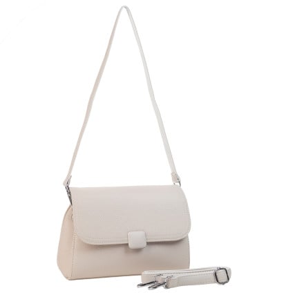 Женская кожаная сумка Mike Browen бежевая MB2206beige – Фото 2