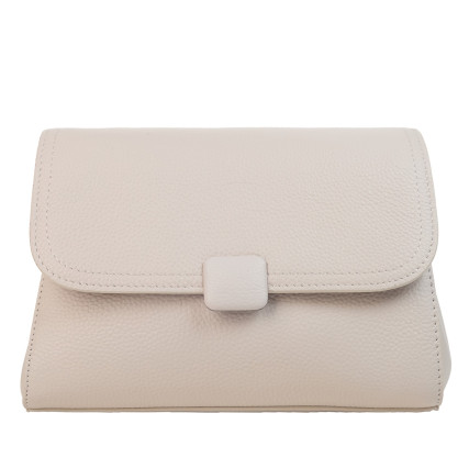 Женская кожаная сумка Mike Browen бежевая MB2206beige – Фото 1