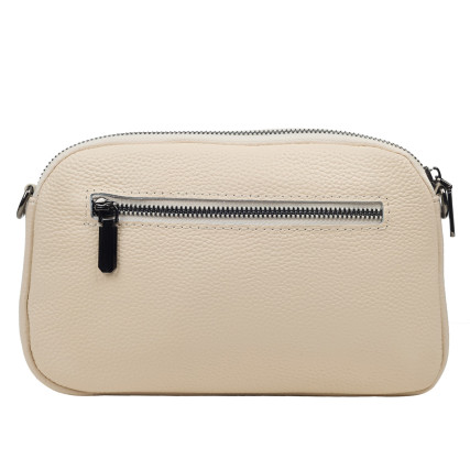 Женская кожаная сумка Mike Browen бежевая MB7270beige – Фото 3
