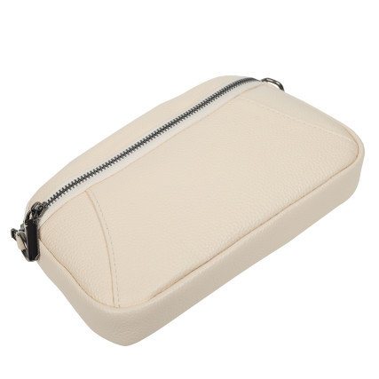 Женская кожаная сумка Mike Browen бежевая MB7270beige – Фото 5
