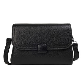 Женская кожаная сумка Mike Browen черная MB2206black