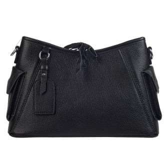 Женская кожаная сумка Mike Browen черная MB2208black