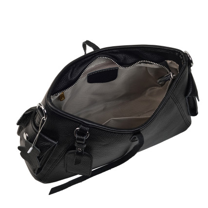 Женская кожаная сумка Mike Browen черная MB2208black – Фото 6