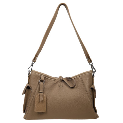 Женская кожаная сумка Mike Browen тауп MB2208taupe – Фото 1