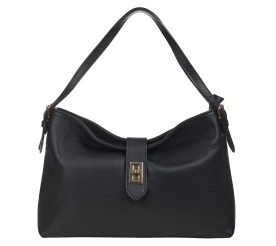 Женская кожаная сумка Virginia Conti черная VC04005black