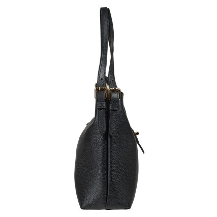 Женская кожаная сумка Virginia Conti черная VC04005black – Фото 4