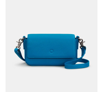 Женская кожаная сумка Yoshi Palmer синяя YB260 48