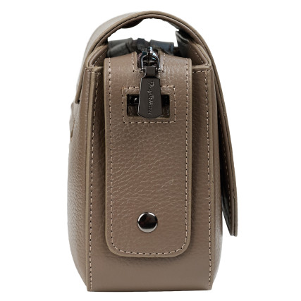 Женская кожаная сумка на плечо Tony Bellucci тауп 0480-213 – Фото 3