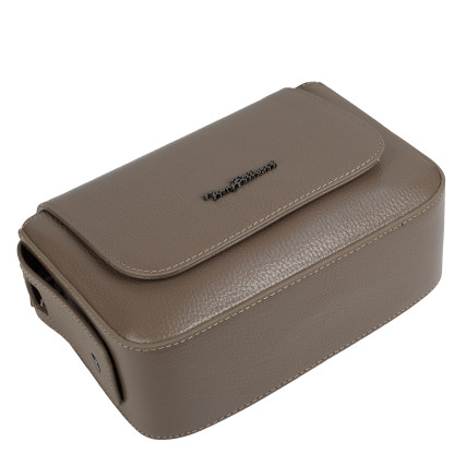 Женская кожаная сумка на плечо Tony Bellucci тауп 0480-213 – Фото 5