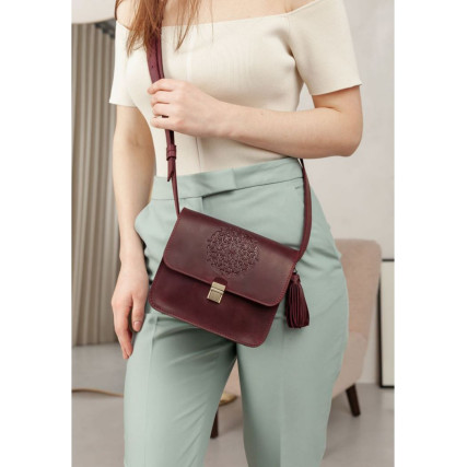 Женская сумка Лилу Blanknote бордовая BN-BAG-3-vin-man-kr – Фото 5