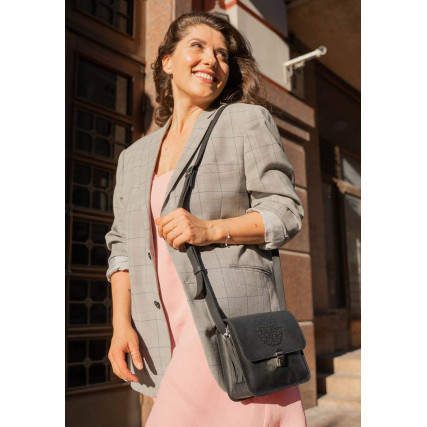 Женская сумка Blanknote Лилу черная BN-BAG-3-g-man-kr – Фото 6