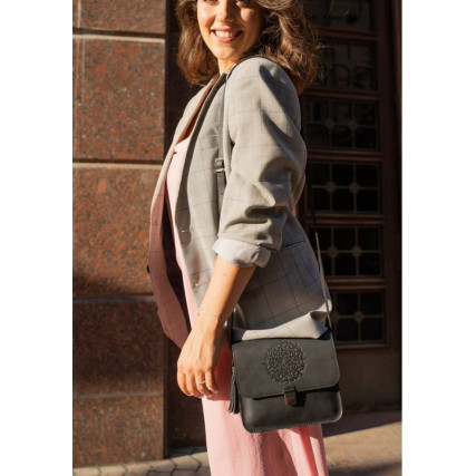 Женская сумка Blanknote Лилу черная BN-BAG-3-g-man-kr – Фото 7