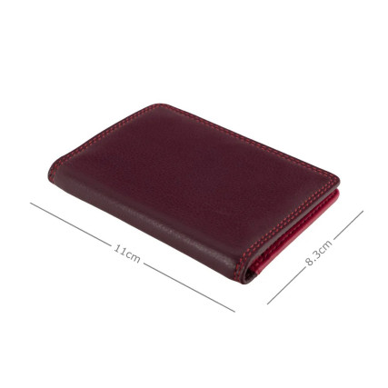 Картхолдер кожаный VISCONTI RB111 Madagascar (Plum Multi) – Фото 3