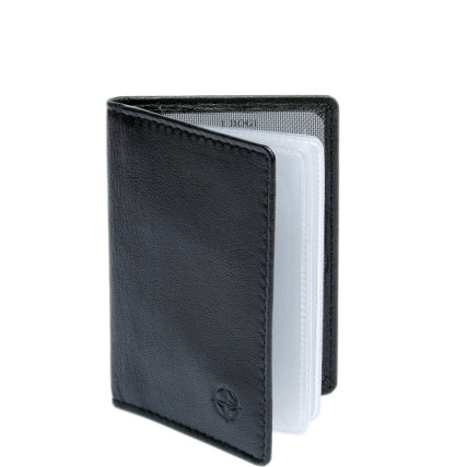 Кожаная визитница TONY PEROTTI черная Cortina 5004 nero – Фото 2