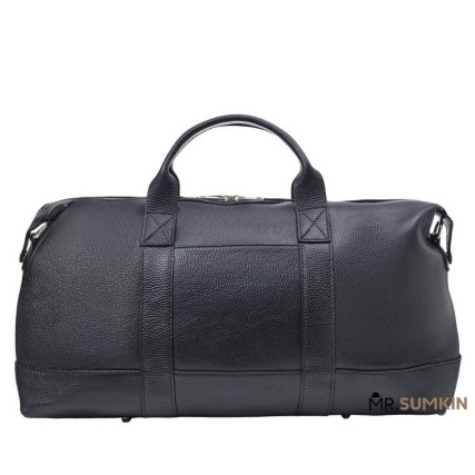 Дорожная кожаная сумка Virginia Conti (Италия) черная VCm01301black – Фото 1