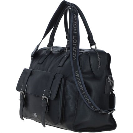 Дорожная сумка кожаная Brampton London Weekender черная 64807 BLK – Фото 2