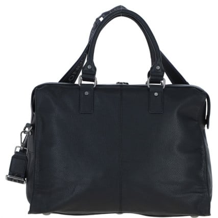 Дорожная сумка кожаная Brampton London Weekender черная 64807 BLK – Фото 3