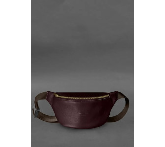 Кожаная поясная сумка-бананка Kanny бордовая BN-BAG-59-1-vin Кожаная поясная сумка-бананка Kanny бордовая BN-BAG-59-1-vin