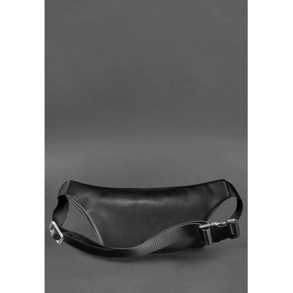 Кожаная поясная сумка-бананка Kanny черная BN-BAG-59-1-g – Фото 2