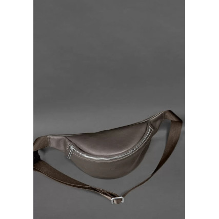 Кожаная поясная сумка-бананка Kanny кофейная BN-BAG-59-1-beige – Фото 3