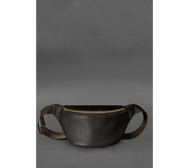 Кожаная поясная сумка-бананка Kanny шоколадная BN-BAG-59-1-choko