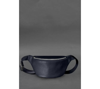 Кожаная поясная сумка-бананка Kanny синяя BN-BAG-59-1-navy-blue Кожаная поясная сумка-бананка Kanny синяя BN-BAG-59-1-navy-blue