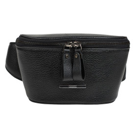 Кожаная женская сумка KARYA черная 2410-45