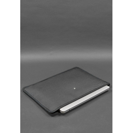 Сумка черная кожаная Blanknote для ноутбука и документов