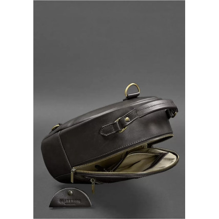 Кожаный  рюкзак BlankNote Kylie шоколадный BN-BAG-22-choko – Фото 4