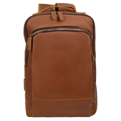 Кожаный рюкзак Buffalo Bags светло-коричневый M5009Q – Фото 1