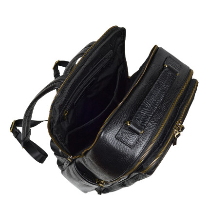 Кожаный рюкзак Tony Bellucci черный 5267-893 – Фото 9