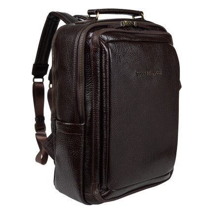 Кожаный рюкзак Tony Bellucci коричневый 5267-886 – Фото 2