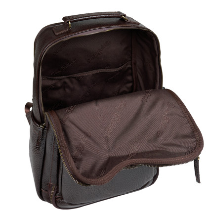 Кожаный рюкзак Tony Bellucci коричневый 5267-886 – Фото 7