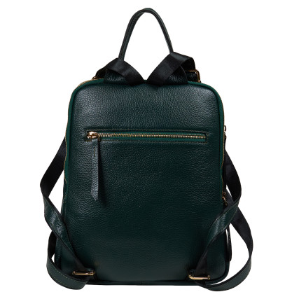 Кожаный женский рюкзак Tony Bellucci зеленый 0900-1005 – Фото 4