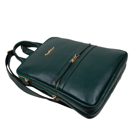 Кожаный женский рюкзак Tony Bellucci зеленый 0900-1005 – Фото 5