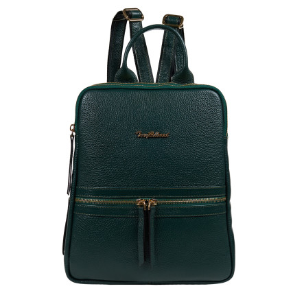 Кожаный женский рюкзак Tony Bellucci зеленый 0900-1005 – Фото 1