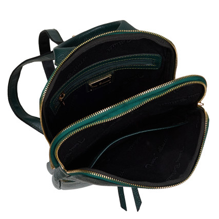 Кожаный женский рюкзак Tony Bellucci зеленый 0900-1005 – Фото 6