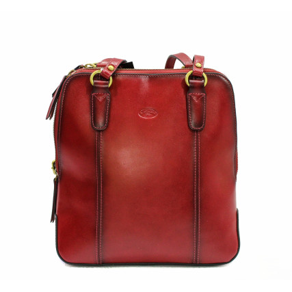 Женская кожаная сумка-рюкзак Katana красная K64206-8