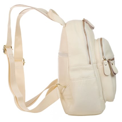 Женский кожаный рюкзак Mike Browen бежевый MB172beige – Фото 3