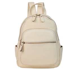 Женский кожаный рюкзак Mike Browen бежевый MB172beige